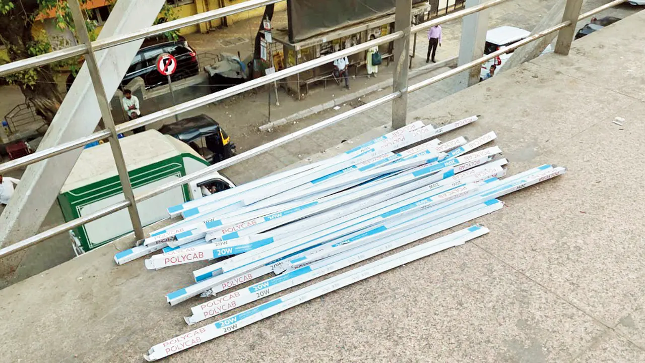 Light fixtures kept aside for installation. Pics/By Special Arrangement