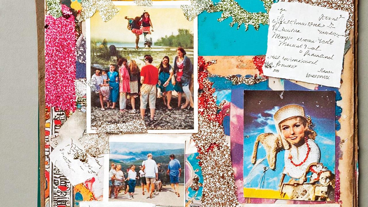 A scrapbook made with a cardboard base. Pics courtesy/Priti Desai