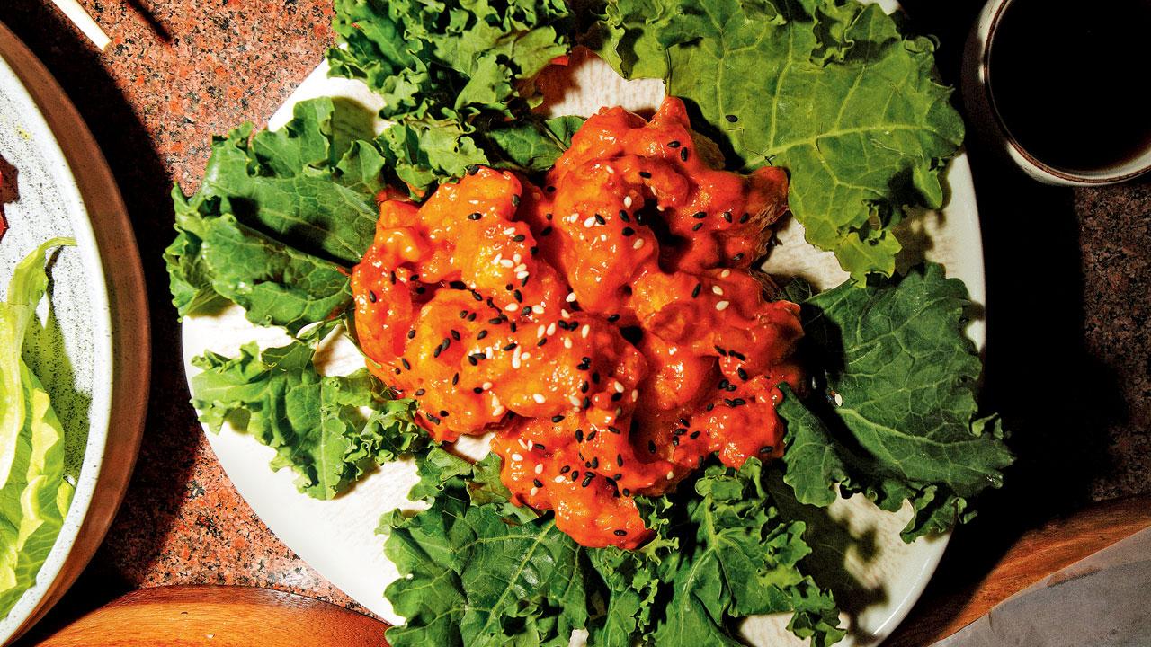 Korean-style Fried Prawns