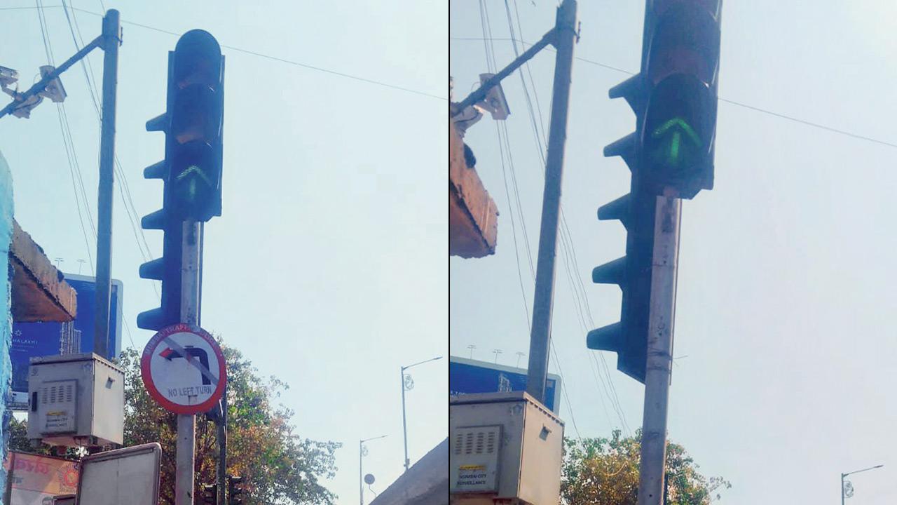 The left signal sign board which was removed earlier in March