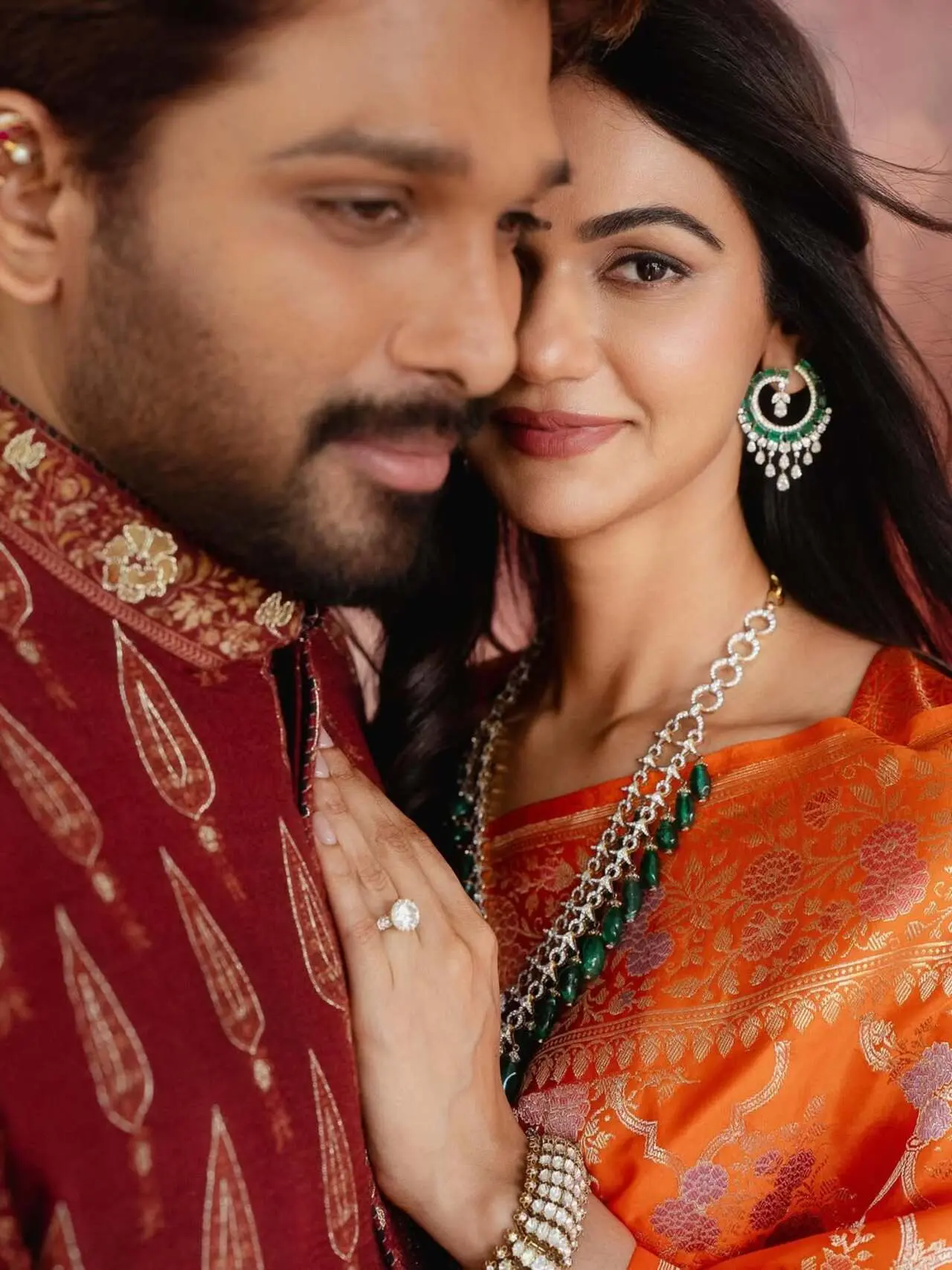 Allu Arjun and Sneha got engaged in a grand ceremony on November 26, 2010, in Hyderabad. Three months after the engagement, Arjun and Sneha got married on March 6, 2011.