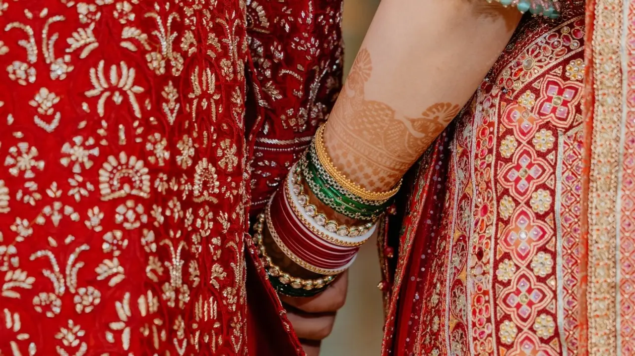 Sara Tendulkar shared a heartfelt picture of Arjun Tendulkar and Saaniya Chandhok from their wedding celebrations. The photo captured the newlyweds sweetly holding hands, radiating joy and love.