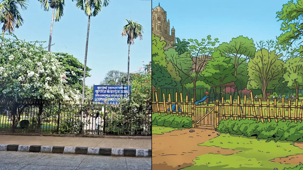 Walter D’Souza Garden at Marine Lines, one of four South Mumbai gardens set for a BMC-led green upgrade with bamboo plantations and landscaping