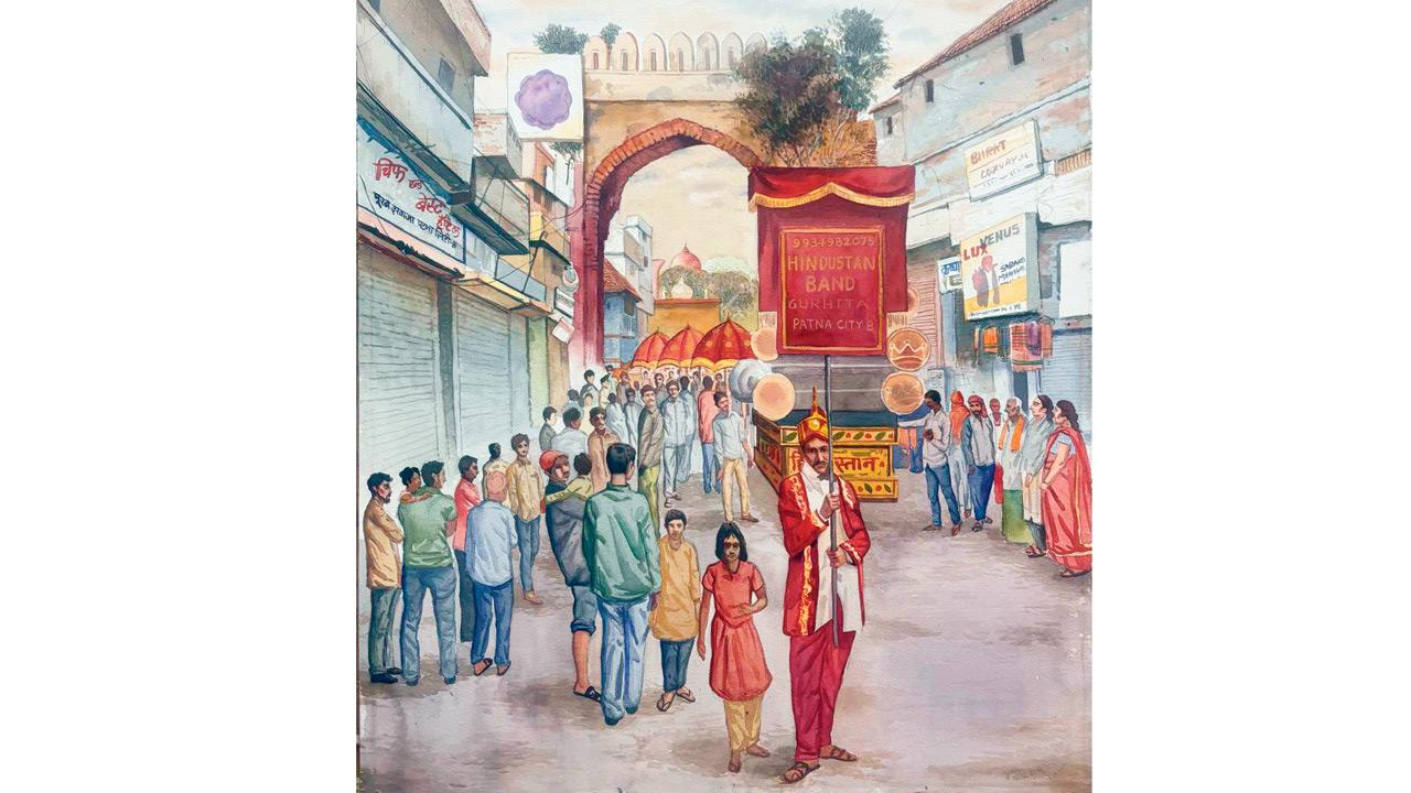 Shivratri procession at the Purab Darwaza. Pics Courtesy/Artists, strangers House Gallery