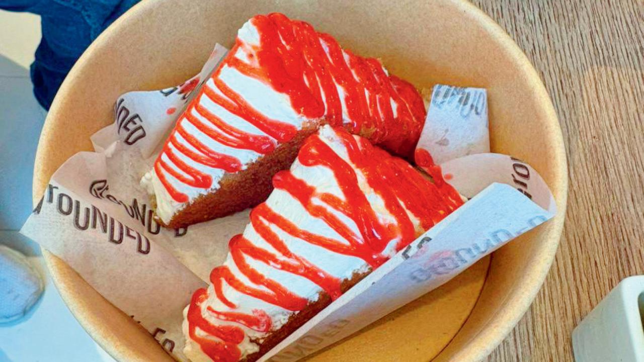 Strawberry Japanese Fried Cream Sandwich