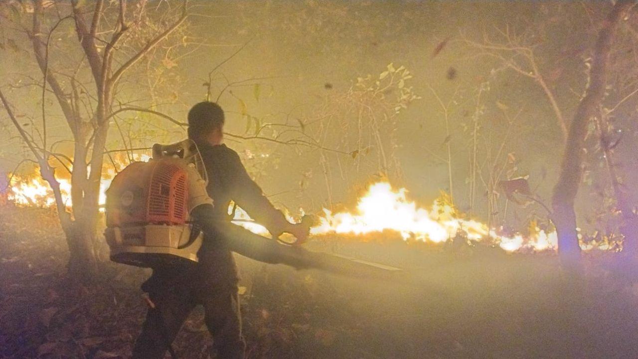 Firefighting efforts are currently underway. PIC/TMC