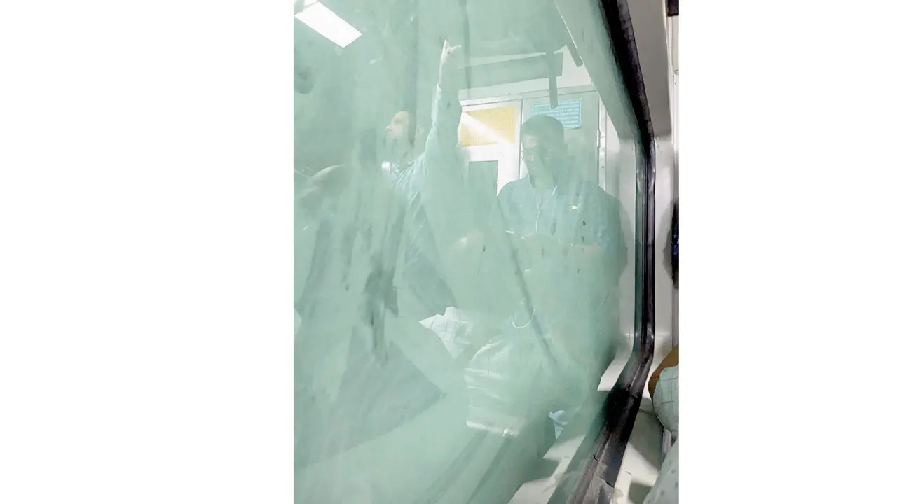 The view afforded to passengers inside the compartment. Pics/Rajendra B Aklekar