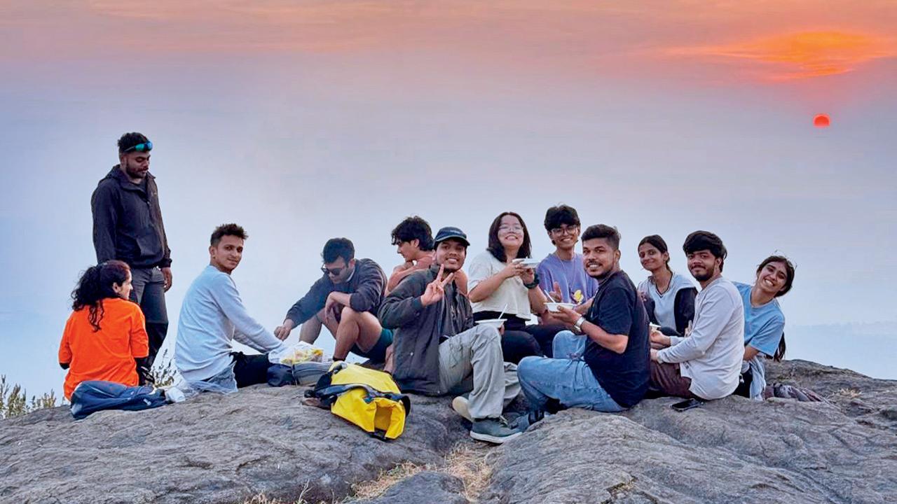 A moment from a previous trek. Pics courtesy/Outdoorsy Lonavala