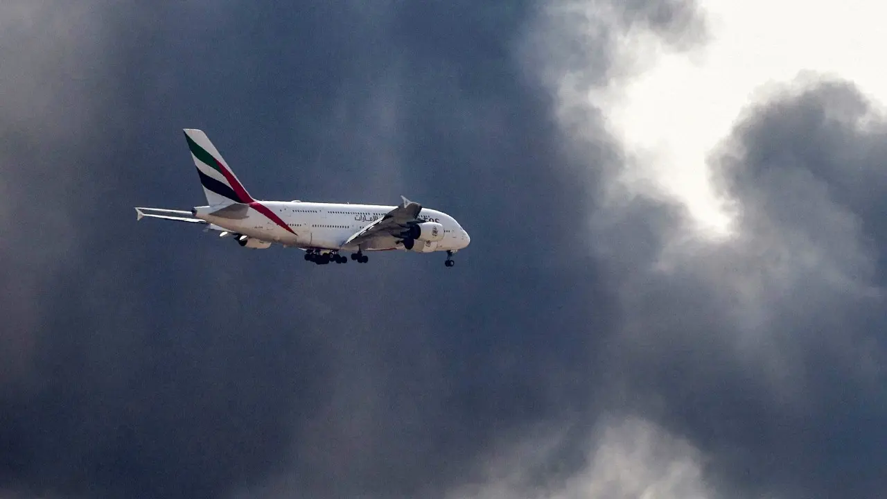 In Photos: UAE shuts airspace following Iranian missile, drone strikes