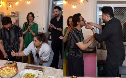 A still from Aamir Khan's birthday celebration