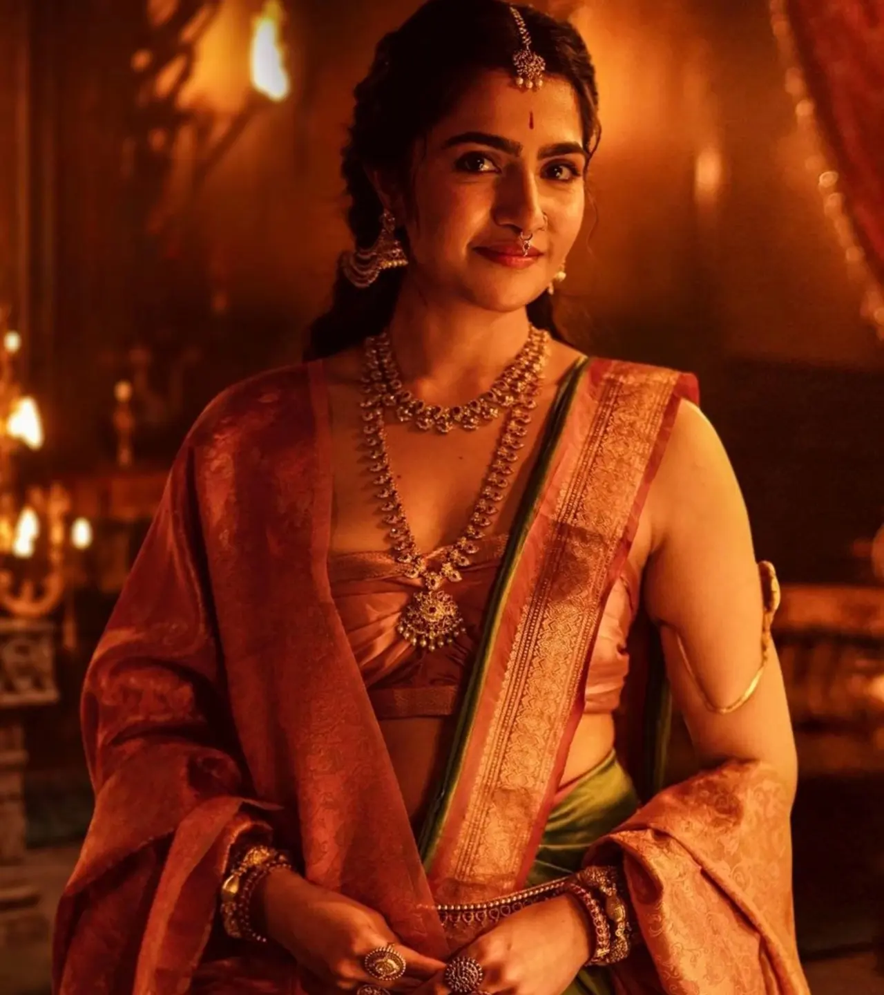 Rukmini Vasanth impressed audiences with a powerful performance in Kantara: Chapter 1. Her character adds emotional depth to the story. Rukmini brings intensity and conviction to the role, playing a key part in elevating the film’s dramatic final moments.