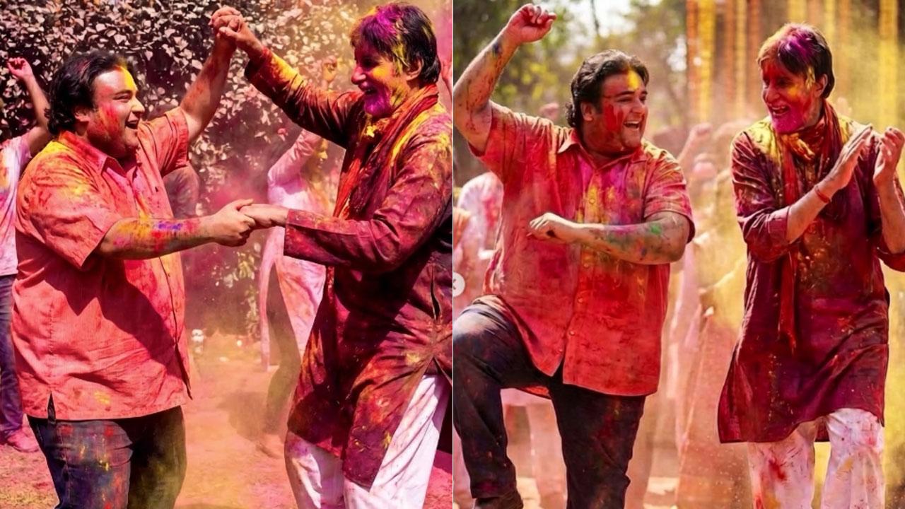 Adnan Sami shares throwback Holi pictures with Amitabh Bachchan