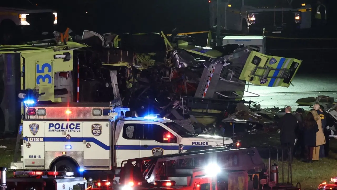 A spokesperson for the New York City Fire Department said firefighters responded to reports of a plane that crashed into a vehicle on the runway at 11:38 pm. Additional information was not immediately available