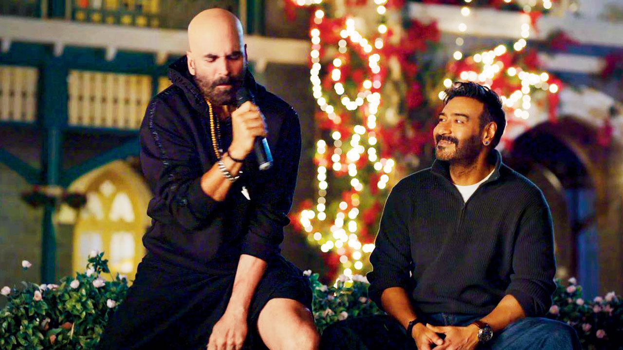 Ajay Devgn (R) is currently filming ‘Golmaal 5’ with Akshay Kumar