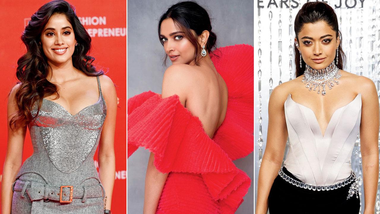 Janhvi Kapoor, Deepika Padukone and Rashmika Mandanna