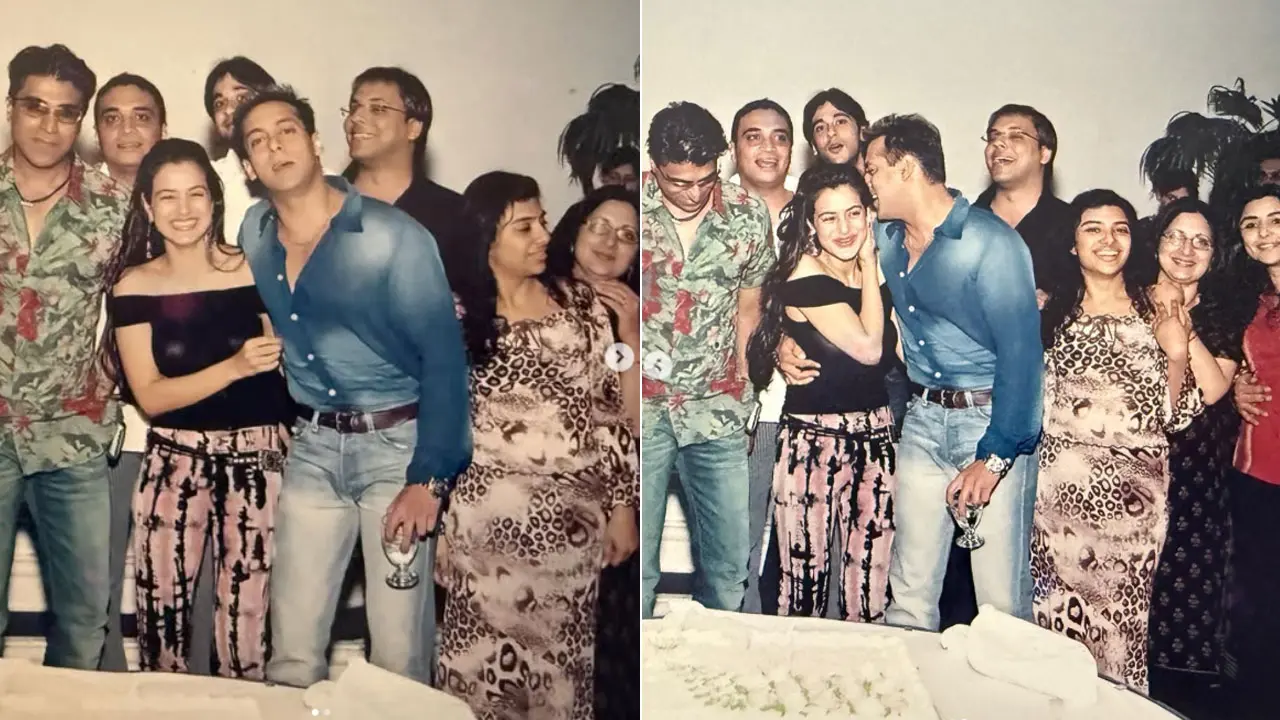 Ameesha Patel shares a goofy throwback pic with Salman Khan