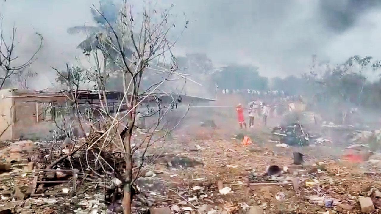 21 dead, dozens injured in cracker blast in Andhra Pradesh