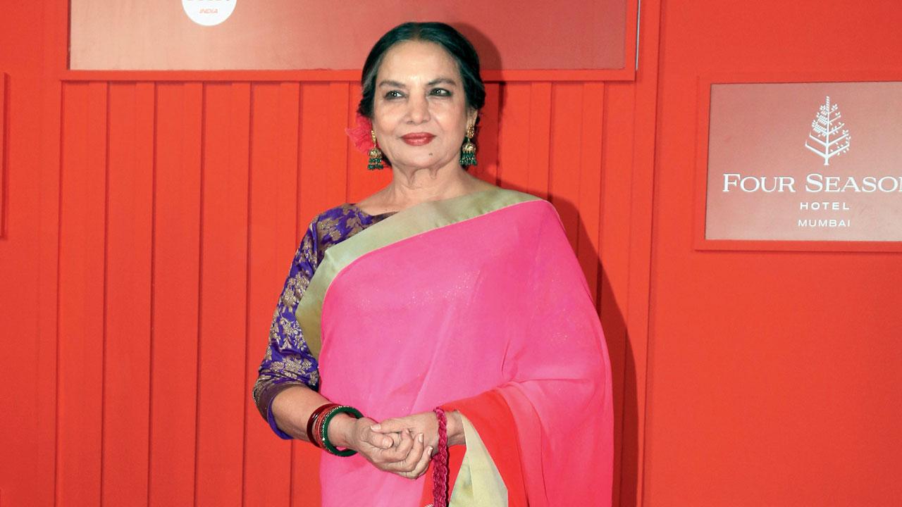 Shabana Azmi. Pic/AFP