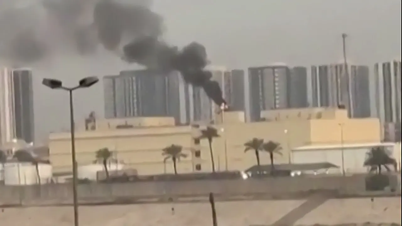 A drone struck the embassy in the Green Zone at dawn. Pics/AFP