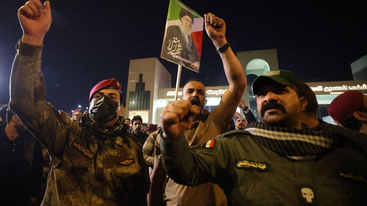 Meanwhile, multiple explosions have rocked Iraq's capital, with at least four people killed in an air raid on a building used by an Iran-backed group