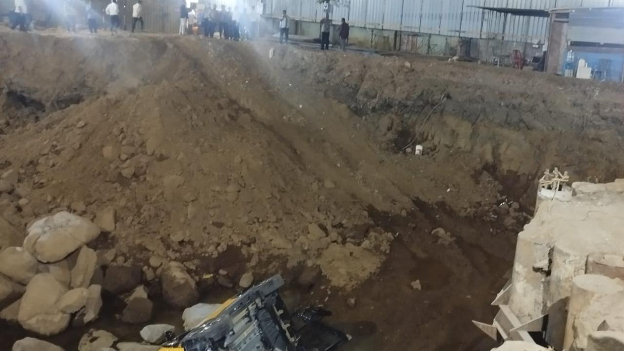 Officials said that a test-drive vehicle went out of control while being driven on the road