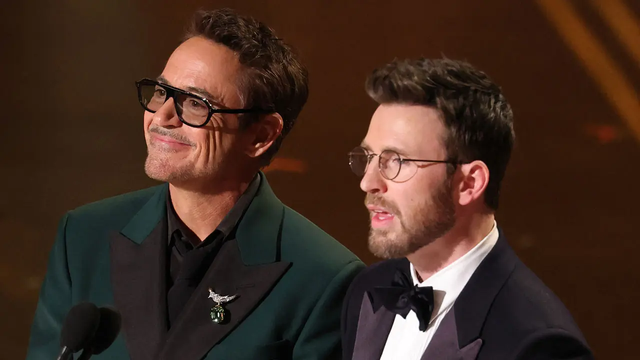Oscars 2026: Avengers stars Robert Downey Jr, Chris Evans reunite