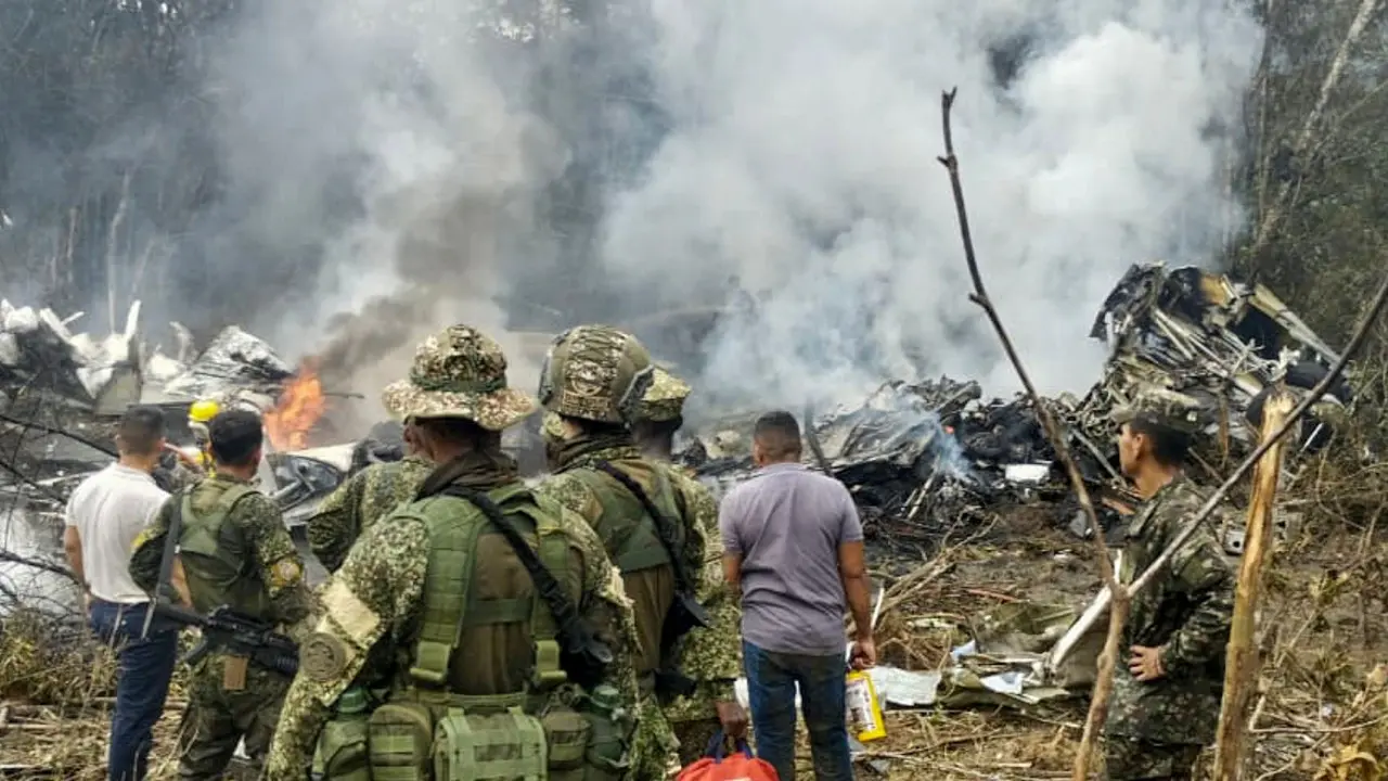 IN PHOTOS: 66 killed after military plane crashes in Colombia