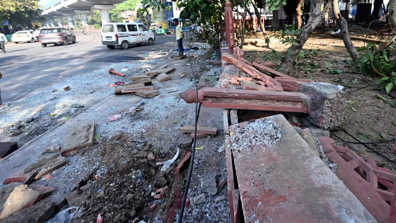 The bus was travelling from Jaipur in Rajasthan to Delhi when reportedly lost control and overturned beneath the Delhi Metro line, officials said