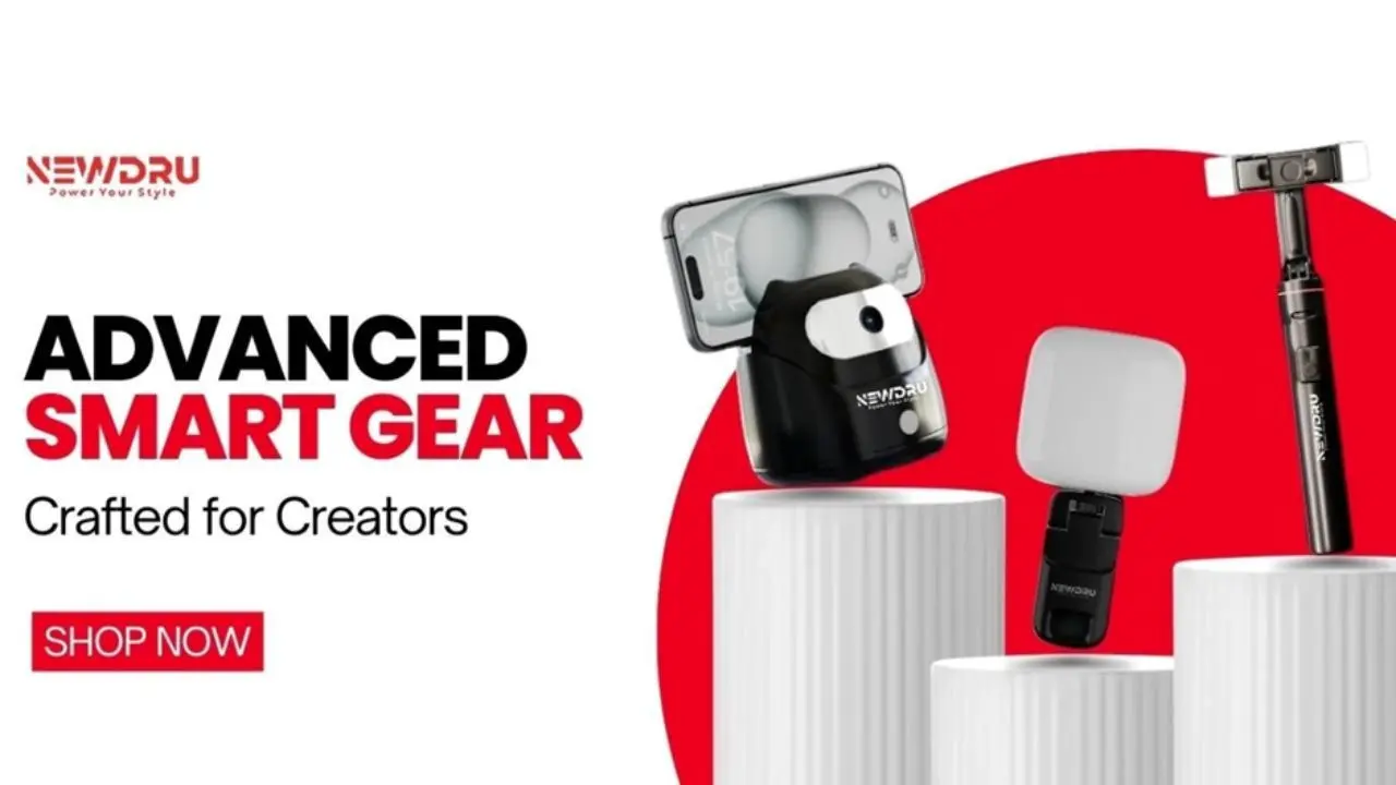 NEWDRU AI Auto Face Tracking Tripod Gimbal: Elevating Solo Content Creation with Intelligent Precision
