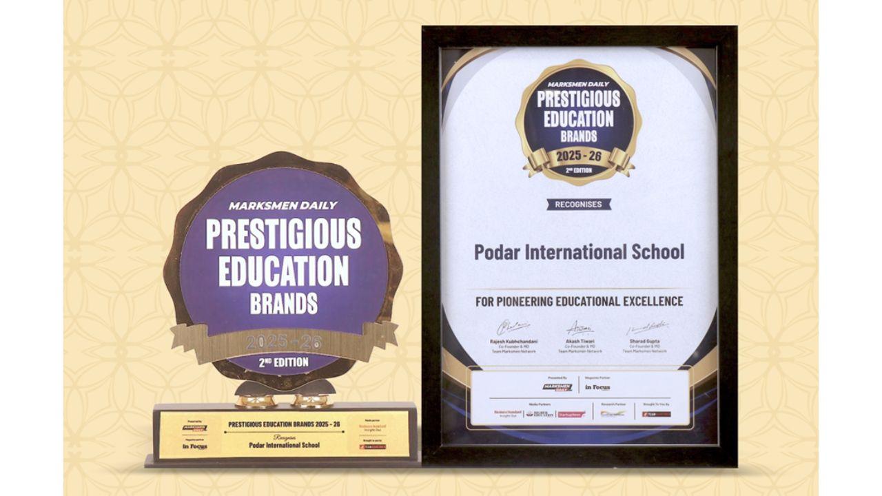Podar International School Recognised with Prestigious Education Brands 2025 Award for Pioneering Educational Excellence