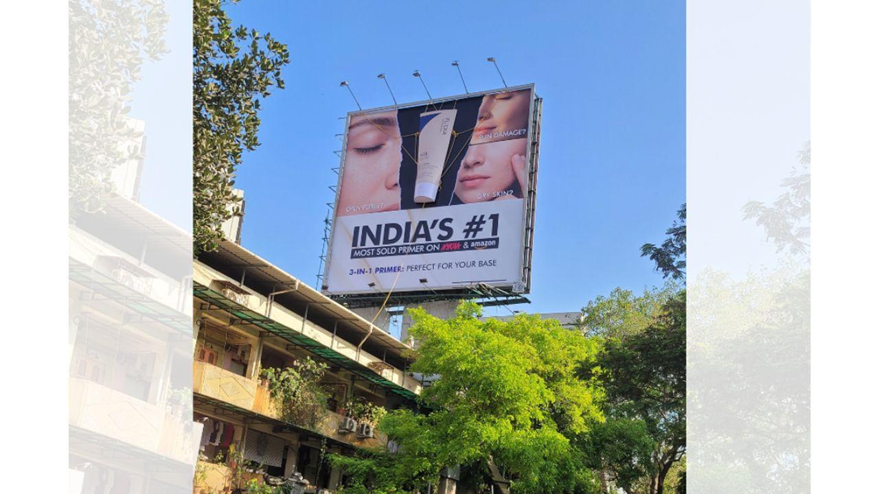 FLiCKA's Viral Moment: India's First 20-Foot Silk Touch Primer Billboard