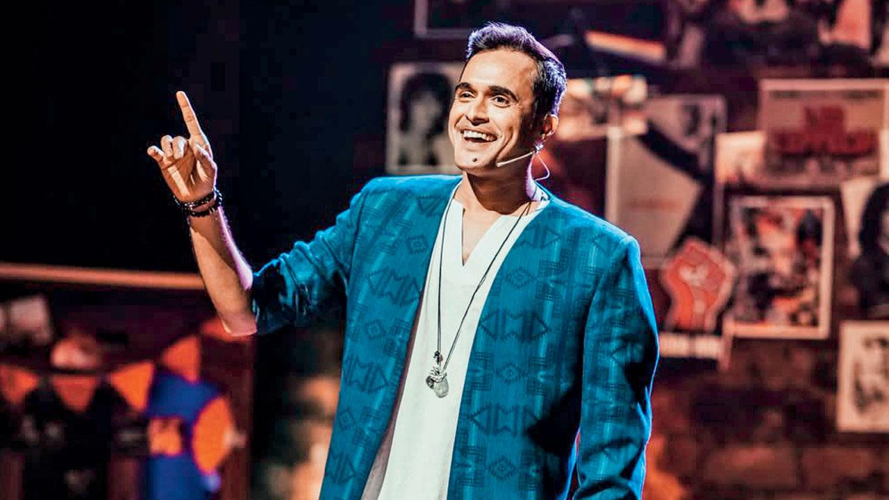 Laksh Maheshwari gives a performance. pic courtesy/ @single.handedly