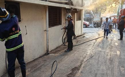 The fire was extinguished, officials said. Pic/RDMC