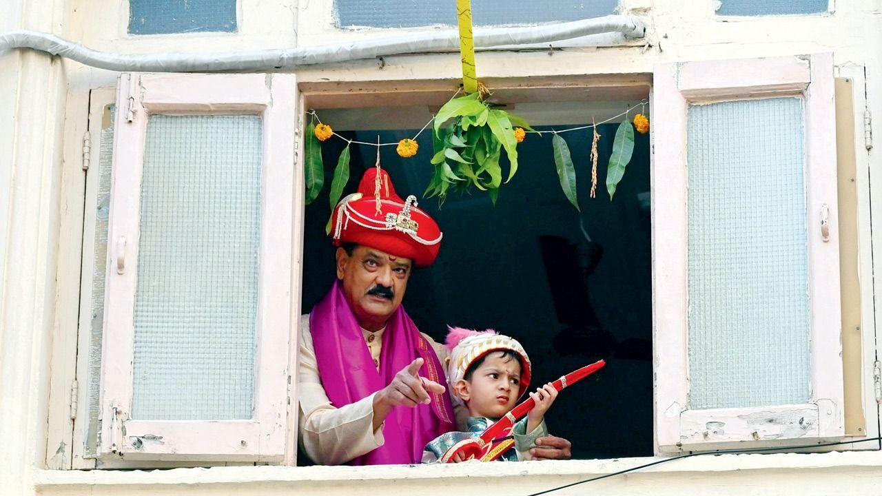 <p>Girgaon on Thursday was filled with festive spirit. PIC/ ATUL KAMBLE</p>