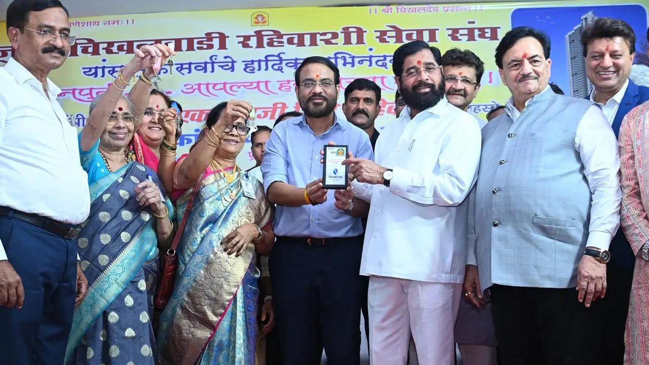 IN PHOTOS: 265 Chikhalwadi residents in Mumbai receive keys of new homes