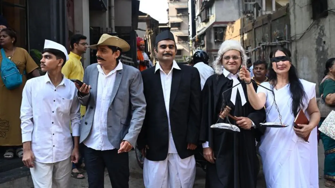 Participants also dressed up as historic figures from the state. PIC/ ATUL KAMBLE