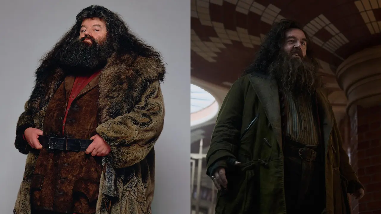 Hagrid
Rubeus Hagrid, the gentle half-giant and Keeper of Keys and Grounds at Hogwarts, is Harry’s first friend in the magical world. He was played by Robbie Coltrane in the films, delivering a warm and beloved performance. The series will recast Hagrid with Nick Frost. His kindness and loyalty make him one of the story’s most endearing characters