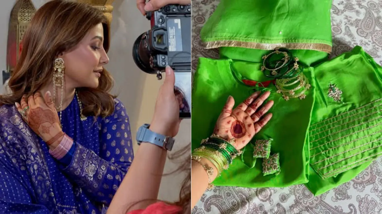 Hina Khan begins Eid prep, gets Rocky Jaiswal’s name written in mehendi