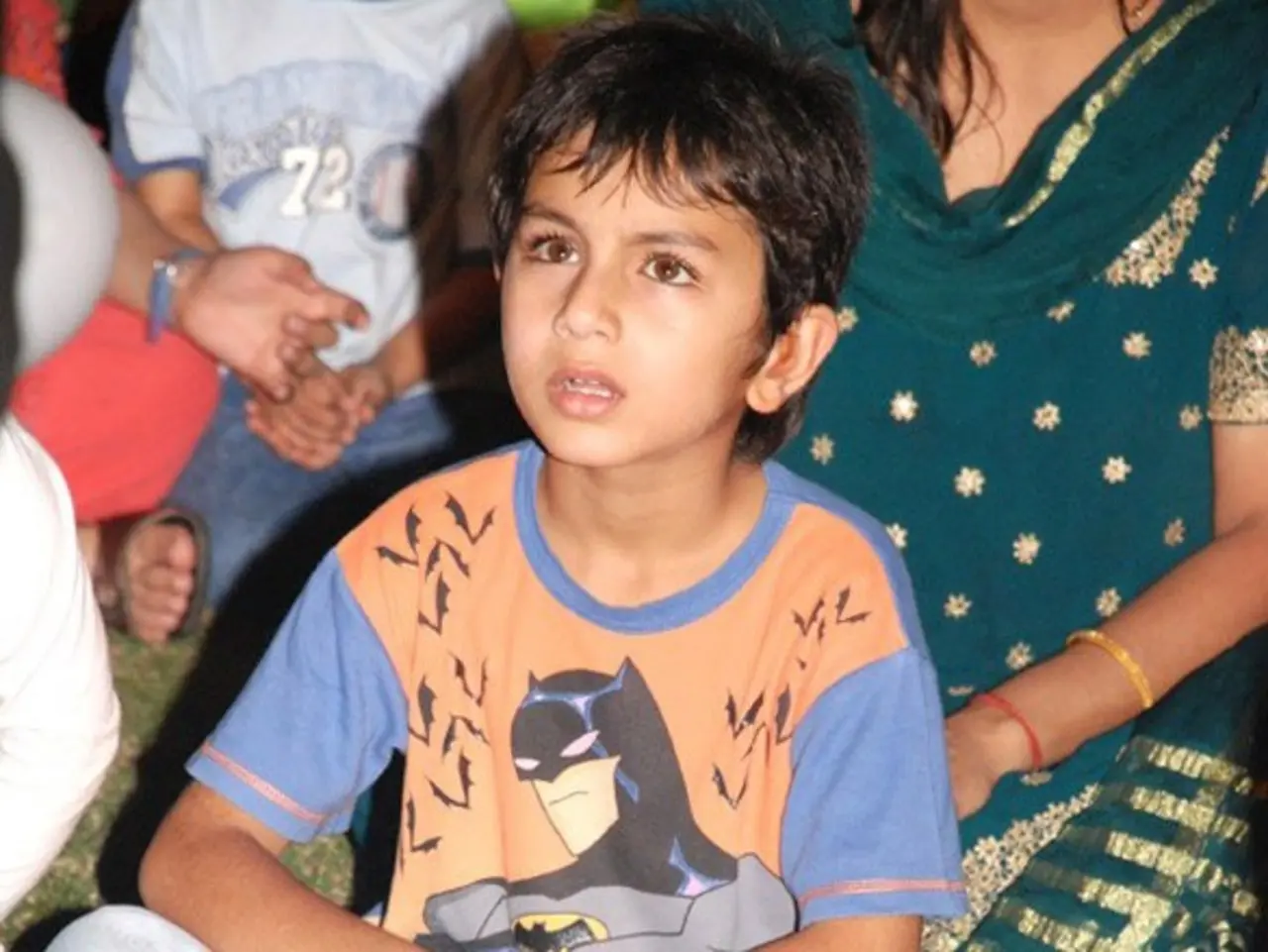 Curious and cute, Ibrahim kills it with his innocence and beautiful eyes in this candid picture.