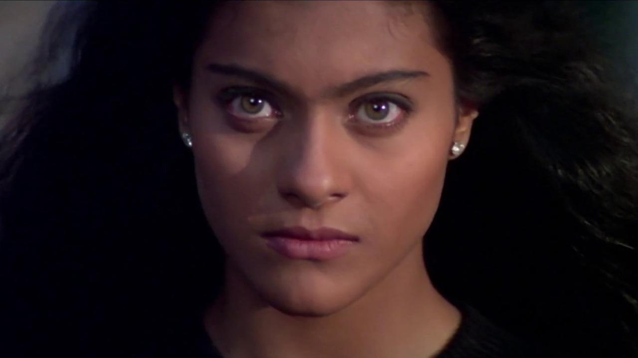 Kajol in Gupt 
Kajol portrayed an obsessive lover who is eventually revealed to be the psychopathic serial killer in the film.