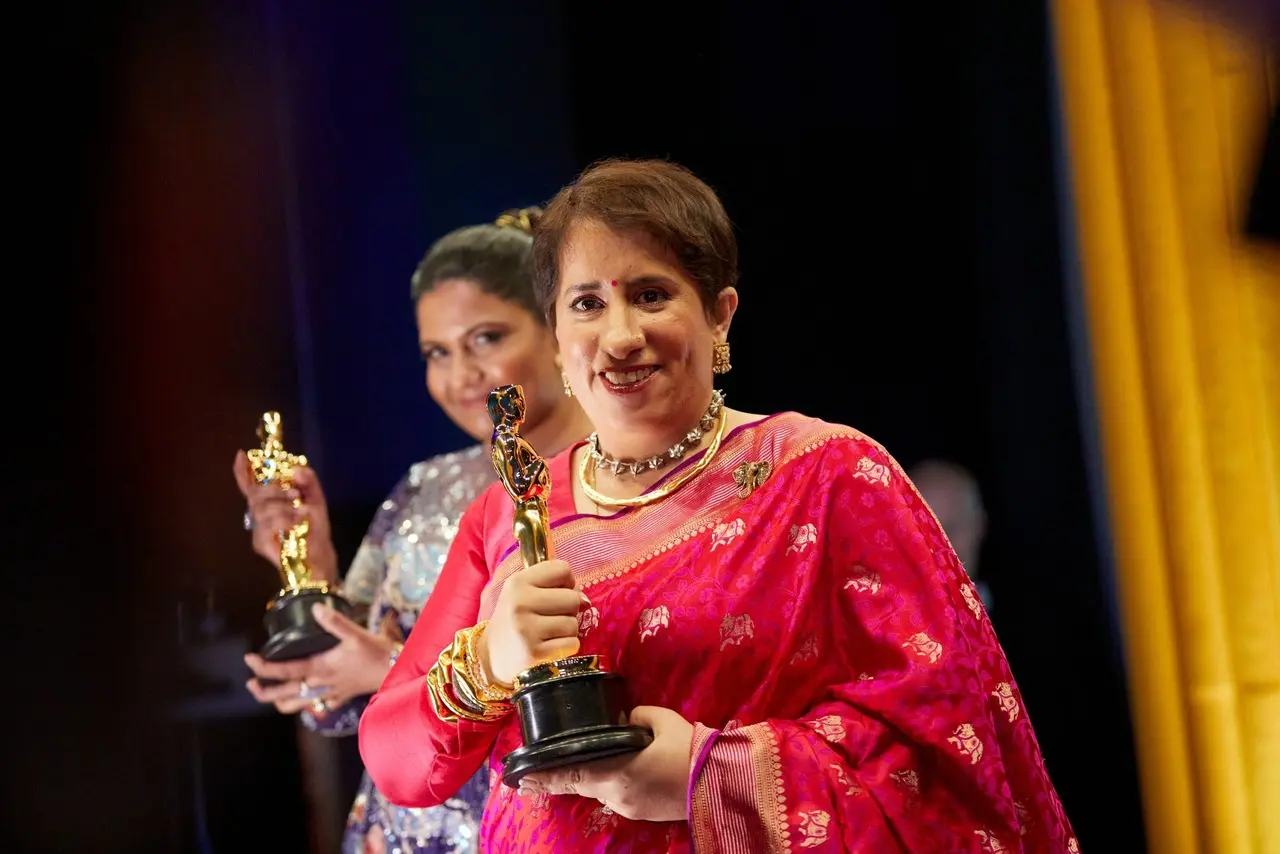 Guneet Monga
Producer Guneet Monga has won two Academy Awards. She won her first Oscar as an executive producer for Period. End of Sentence (2019) and her second historic Oscar for producing The Elephant Whisperers
