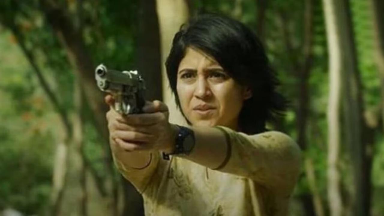 Shweta Tripathi in Mirzapur
Shweta Tripathi transforms from a book-loving, idealistic college student to a gritty, gun-wielding leader in the series after her sister is killed.