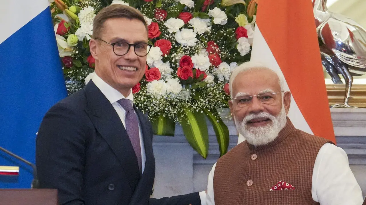 Modi calls for peace amid conflict during joint briefing with Finnish President