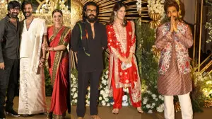 Inside Vijay Deverakonda–Rashmika Mandanna star-studded Hyderabad reception