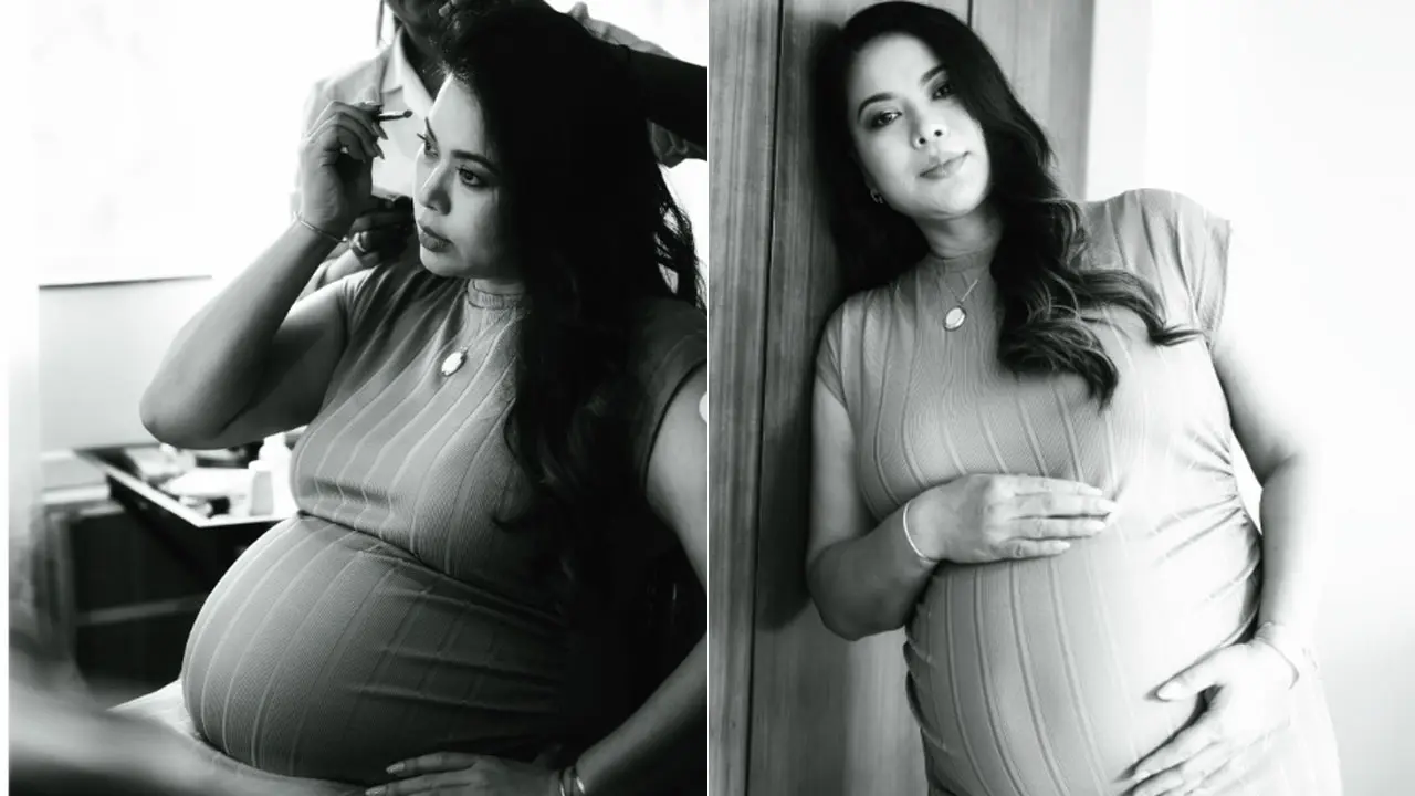 Randeep Hooda’s wife Lin Laishram celebrates her pregnancy belly