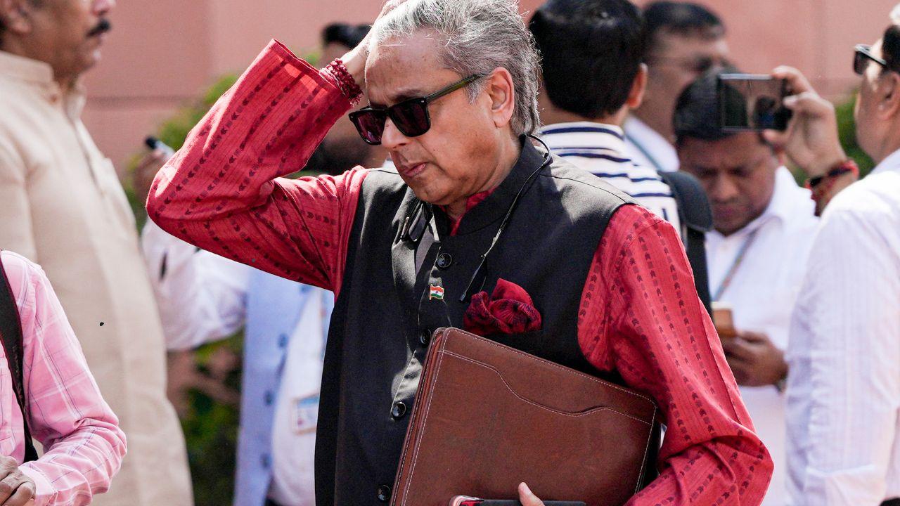 Congress MP Shashi Tharoor, during the budget session. During the first week of the second leg of the Budget session, which began on March 9, the House was unable to complete the Question Hour between 11 am and 12 noon due to opposition protests