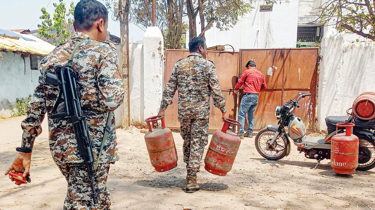 The cylinders were seized from 335 locations. Pic/PTI