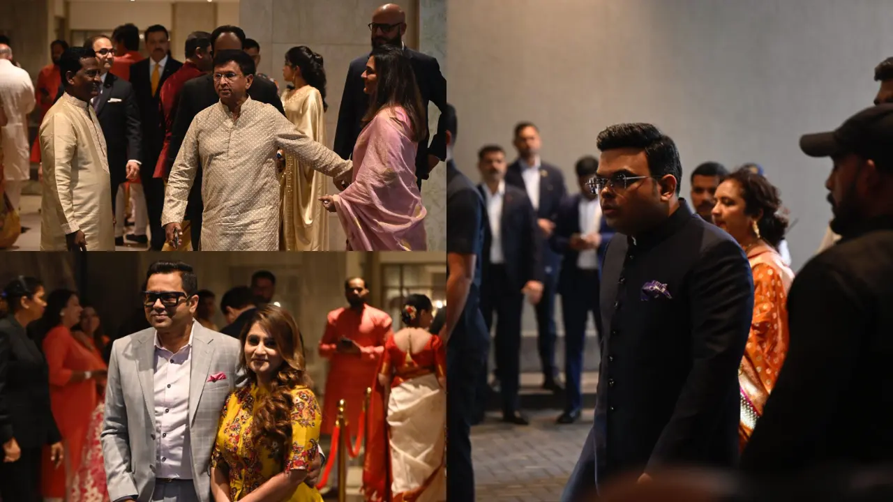 The incumbent chairman of the International Cricket Council (ICC), Jay Shah, was also present at the event. Kiran More and Aakash Chopra were also among the attendees for Arjun Tendulkar and Saaniya Chandhok's wedding