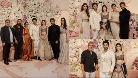 Allu Arjun, Ram Charan Shine at Allu Sirish Pre-Wedding Bash