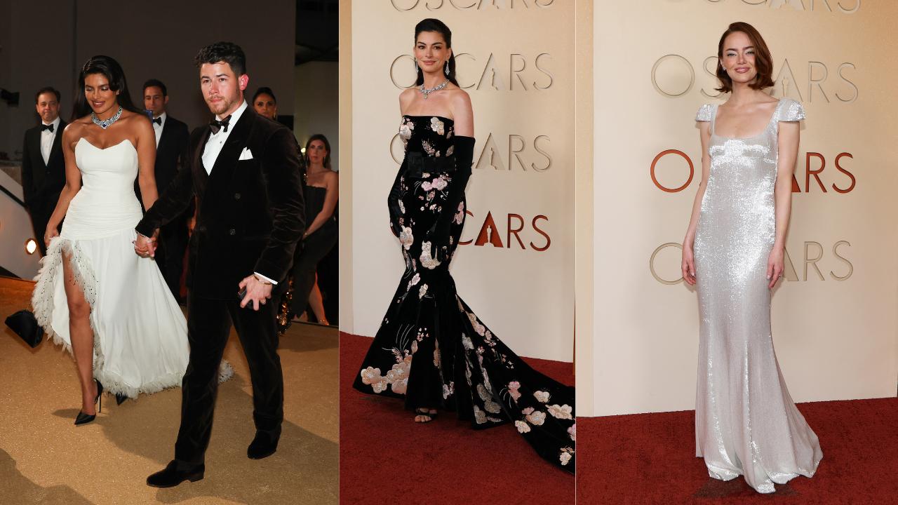 Oscars 2026 red carpet: Priyanka Chopra, Emma Stone, Anne Hathaway and others